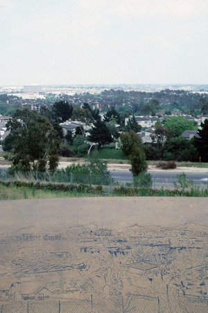 La Jolla Vista View: view to the east with partial view of map