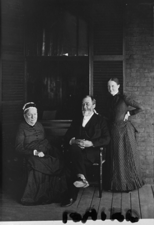 Spencer Fullerton Baird with wife, and daughter Lucy Baird, at Woods Hole, Massachusetts