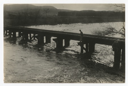 Railway bridge across the San Diego River, near Lakeside