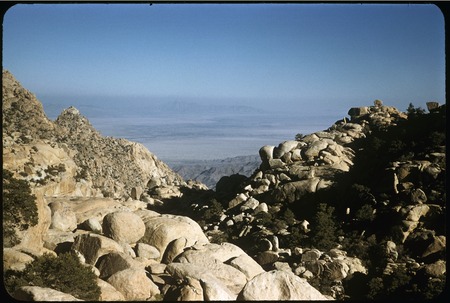 Desert looking down El Tajo Canyon