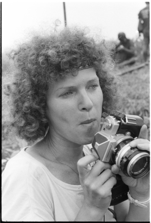 Christine Jourdan with camera