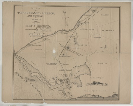 Colony Map - Plan of Topolobampo Harbor and Vicinage by A. K. Owen