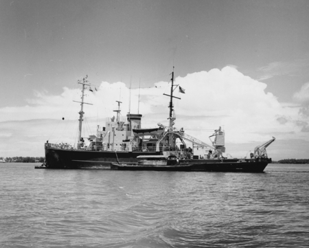 Ships Horizon and Argo at Cochin, India. Lusiad Expedition, September 28, 1962