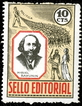 Spanish Civil War Stamp: Anarchists