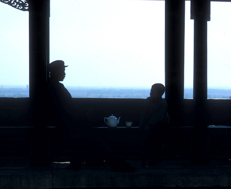 Father and Son Take Tea at the Summer Palace