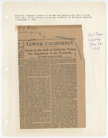 Lower California : access to the Gulf of California versus the acquisition of the Peninsula