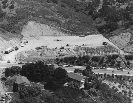 Aerial Photograph - Scripps Institution of Oceanography [Construction of Deep Sea Drilling Building]