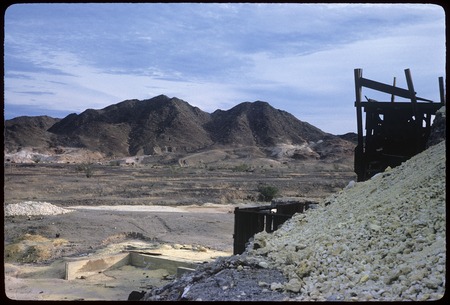Ore crusher at sulfur mine south of San Felipe