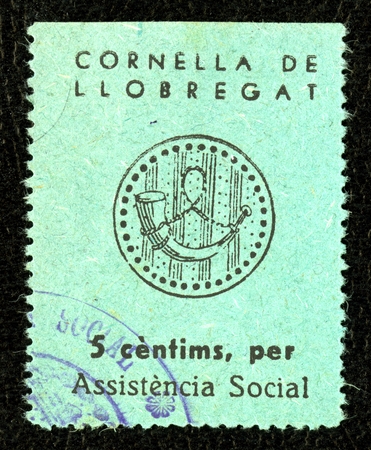 Spanish Civil War Stamp: Social Assistance