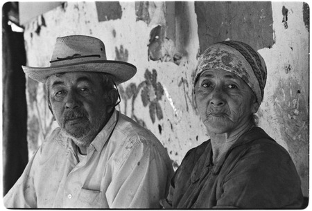 Filiberto Ojeda Arce and Matea Sandoval Arce at Rancho Santa Marta