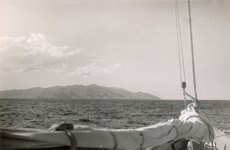 View towards land in the Gulf of California, from deck of E.W. Scripps