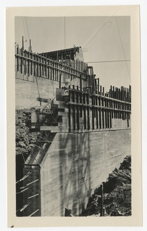 Unidentified dam under construction