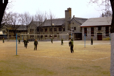 Peking University, students playing volleyball (2 of 2)