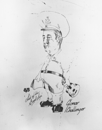 Last of the Good Legs, Glomar Challenger [Caricature of Captain Lloyd Dill]