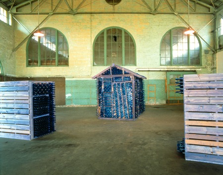 Abode: Sanctuary for the Familia(r): general view of installation in Santa Fe Depot