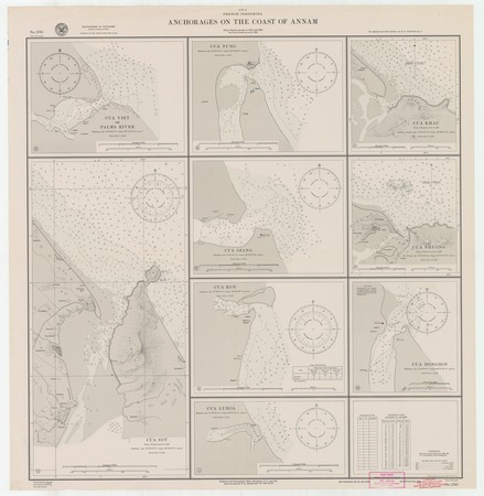 Asia : French Indonesia : anchorages on the coast of Annam