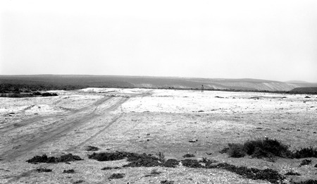 Large Indian shell heap on the terrace at the south edge of Socorro Valley