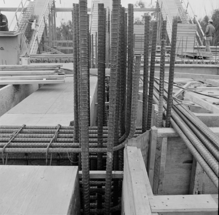 Rebar in Geisel Library construction, UC San Diego