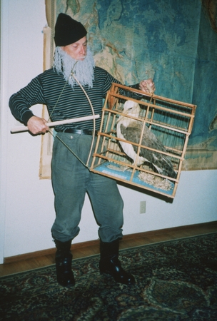 Joseph L. Reid dressed as the Ancient Mariner, Halloween Party, undated