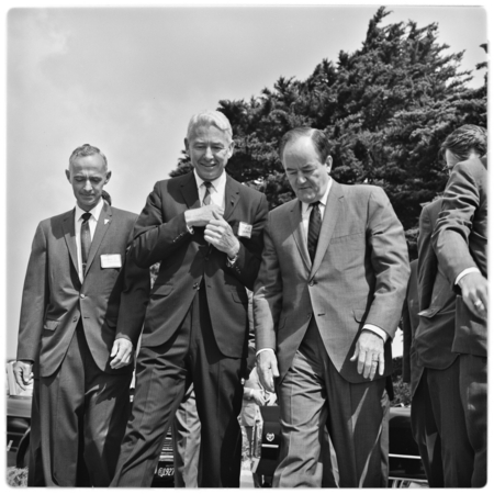 Vice President Hubert Humphrey&#39;s visit to the Scripps Institution of Oceanography