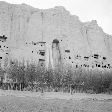 Giant Buddhas in cliff, Bamian, Afghanistan