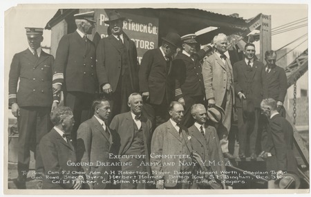 Executive Committee at the ground breaking of the Army and Navy Y.M.C.A.