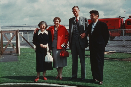 Carl L. Hubbs and Laura C. Hubbs with W. I. Follet and his spouse, Prestwich, Scotland
