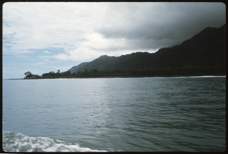 Distant view of island