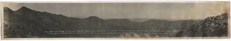 Panoramic view of landscape from Mountain Springs to the desert in Imperial County