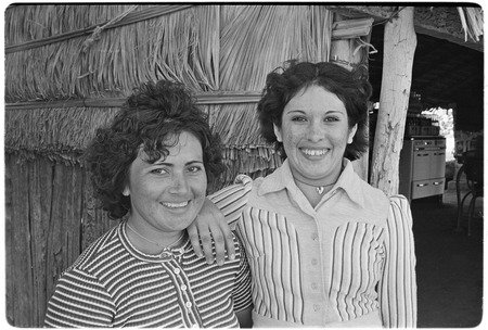 Luisa Reyes Lopez Arce, left, and María Elena Lopez Arce from Rancho Carrizito