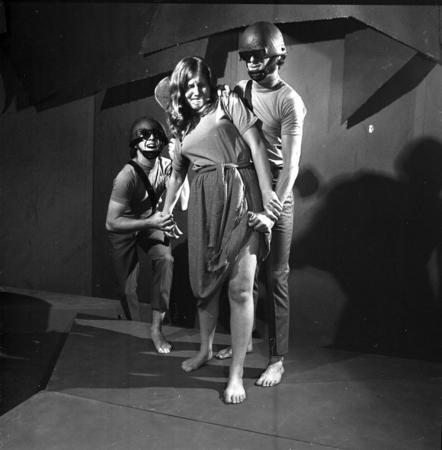 Drama students performing on stage, UC San Diego