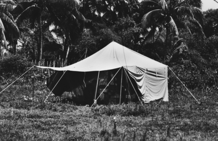 Receiving-station tent