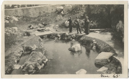 Unidentified people at Warner Hot Springs