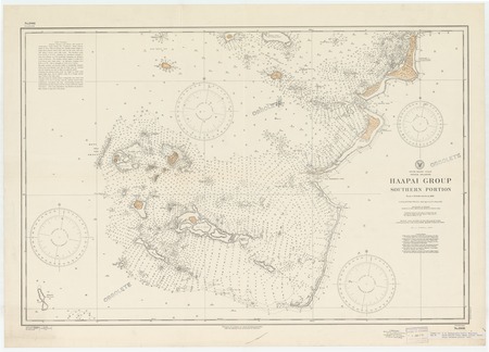 South Pacific Ocean : Tonga Islands : Haapai Group southern portion