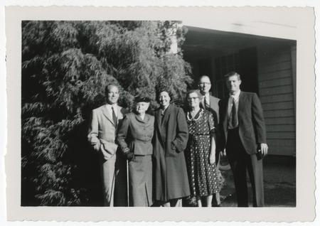 Mary Fletcher with relatives