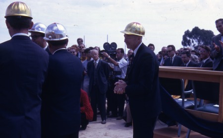 Chancellor Galbraith at groundbreaking, UC San Diego