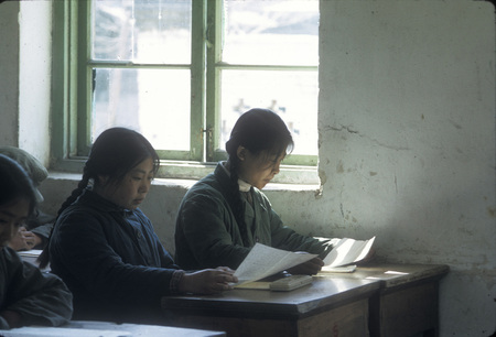 Beijing University Students Reading in Class
