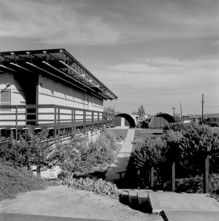 Prefabricated buildings on the early campus of UC San Diego