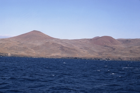 MV 70-IV - Guadalupe Island volcano and cone from eastern coast, Mexico