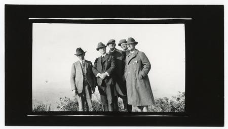 Group portrait of men on Mount Helix