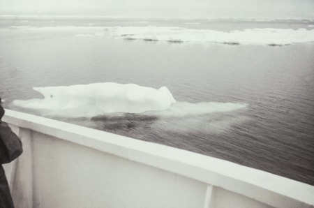 Floating Sea Ice from the deck of the Icebreaker USS Burton Island