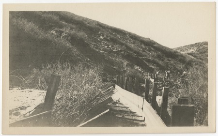 Damage to the San Diego flume during the 1916 flood