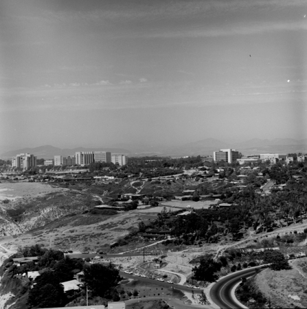 Aerial view of UC San Diego campus (looking northeast)