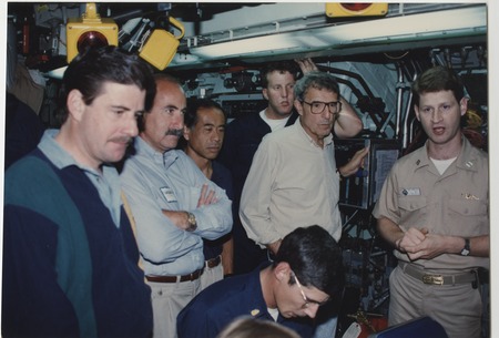 J. Robert Beyster on a submarine