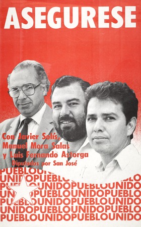 Asegurarse; con Javier Solís, Manuel Mora Salas, y Luis Fernando Astorga; Diputados por San José