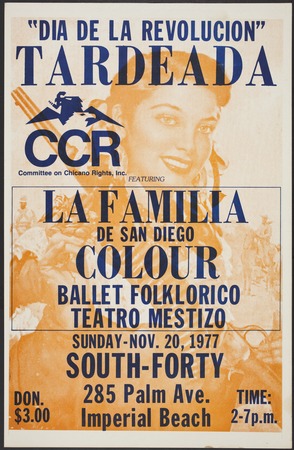 Committee on Chicano Rights. Fundraiser Tardeada posters