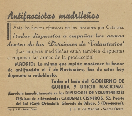 Antifascistas madrileños