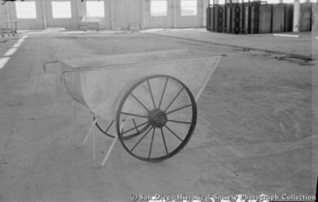 Fish refuse cart manufactured by Standard Iron Works for San Diego fish canneries