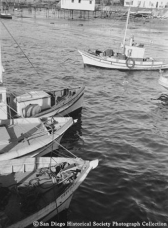 Trevisani and other fishing boats on San Diego waterfront