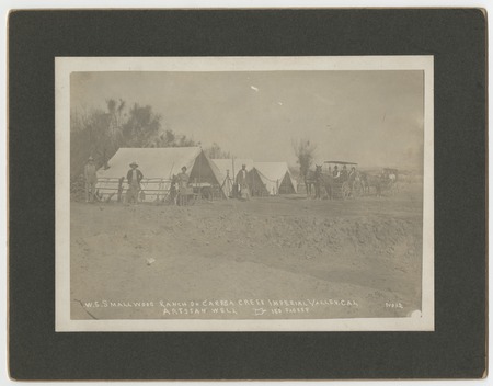 W.S. Smallwood ranch on Carrisa Creek, Imperial Valley, Cal